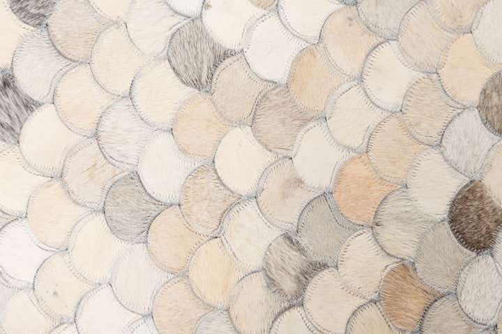 5' x 8' Cowhide Leather Rug