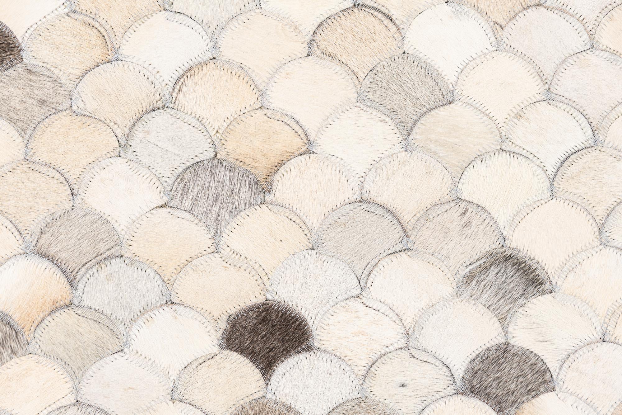 5' x 8' Cowhide Leather Rug