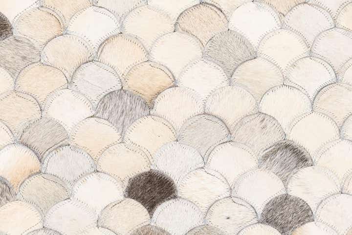 5' x 8' Cowhide Leather Rug