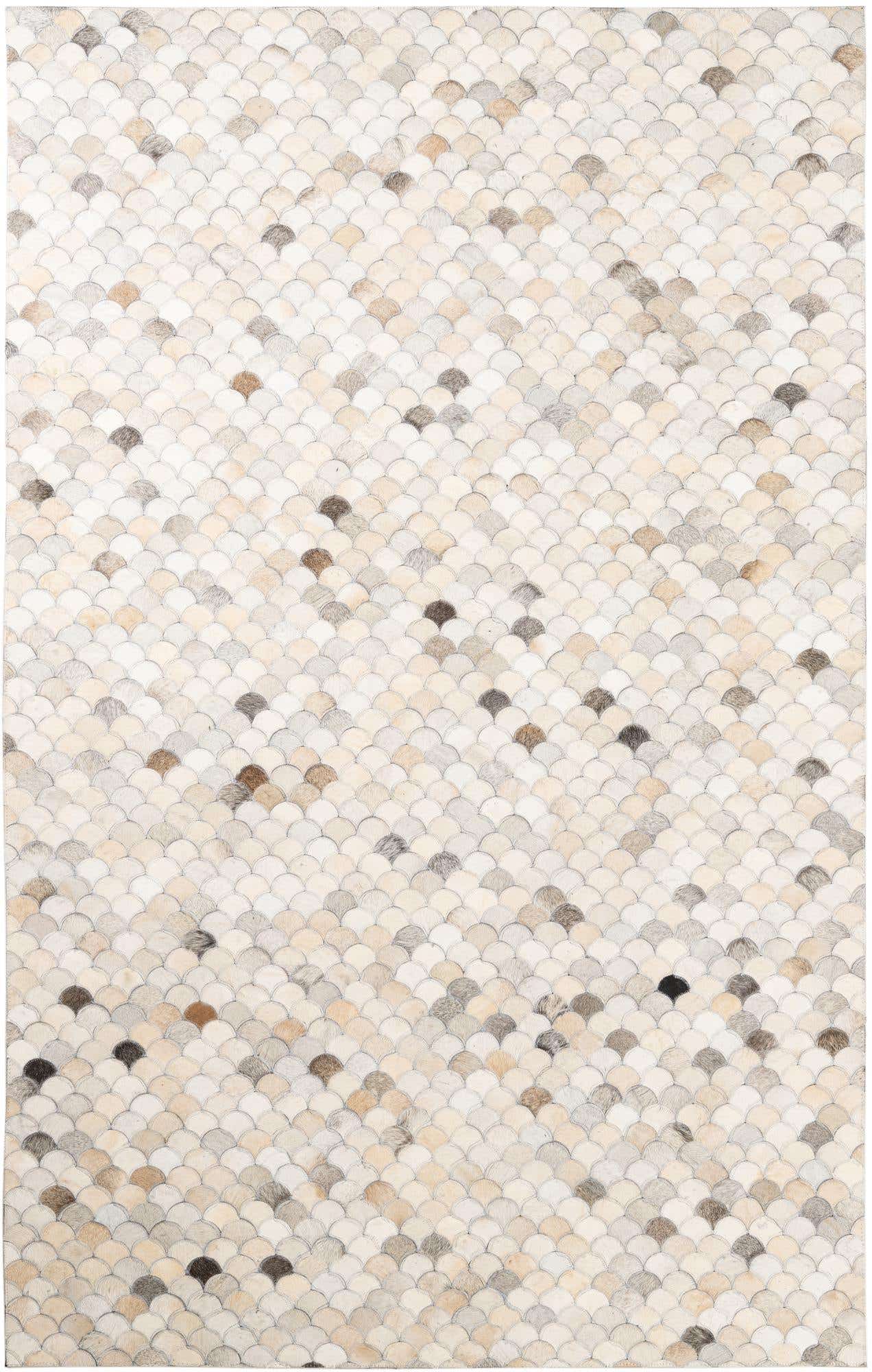 5' x 8' Cowhide Leather Rug