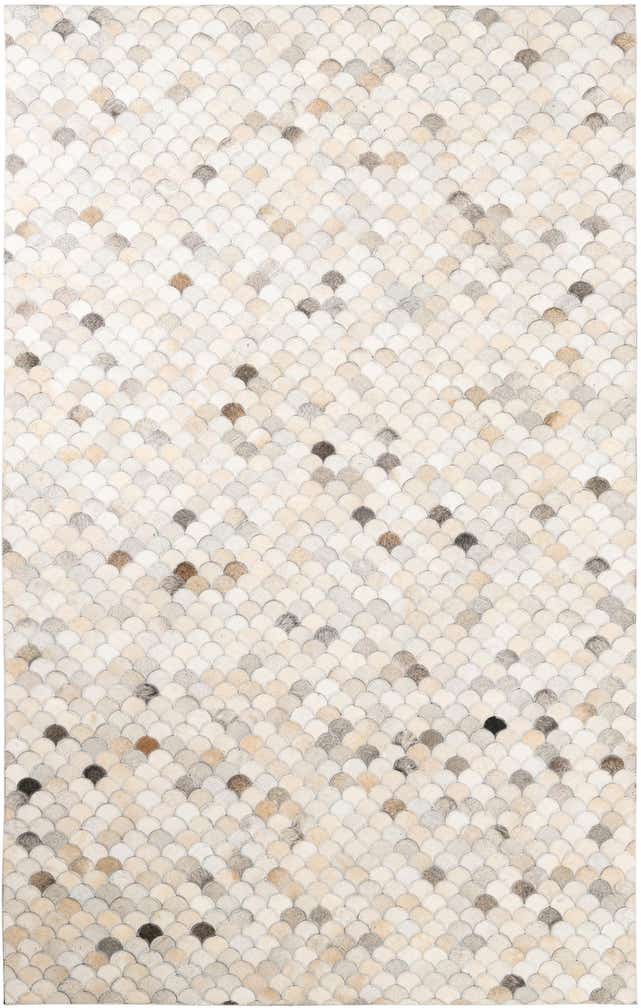 5' x 8' Cowhide Leather Rug