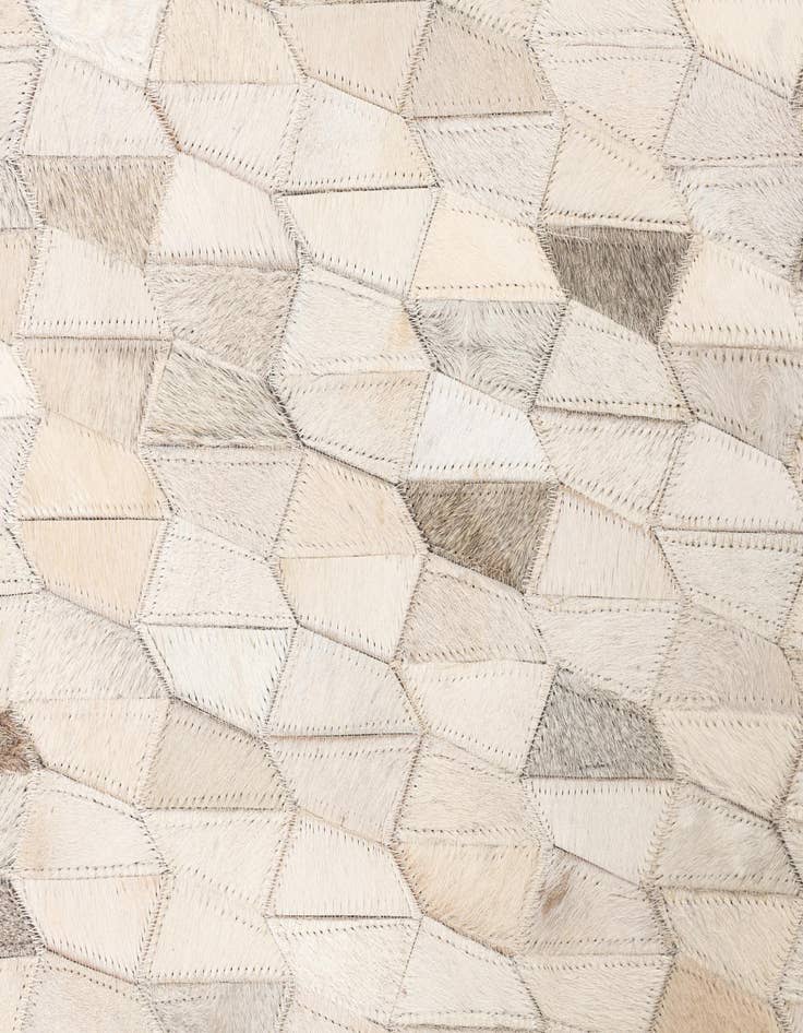 Detail image of 5' 2 x 8' Cowhide Leather Rug