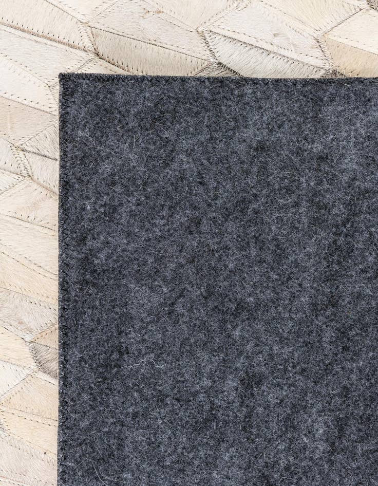 Detail image of 5' 2 x 8' Cowhide Leather Rug