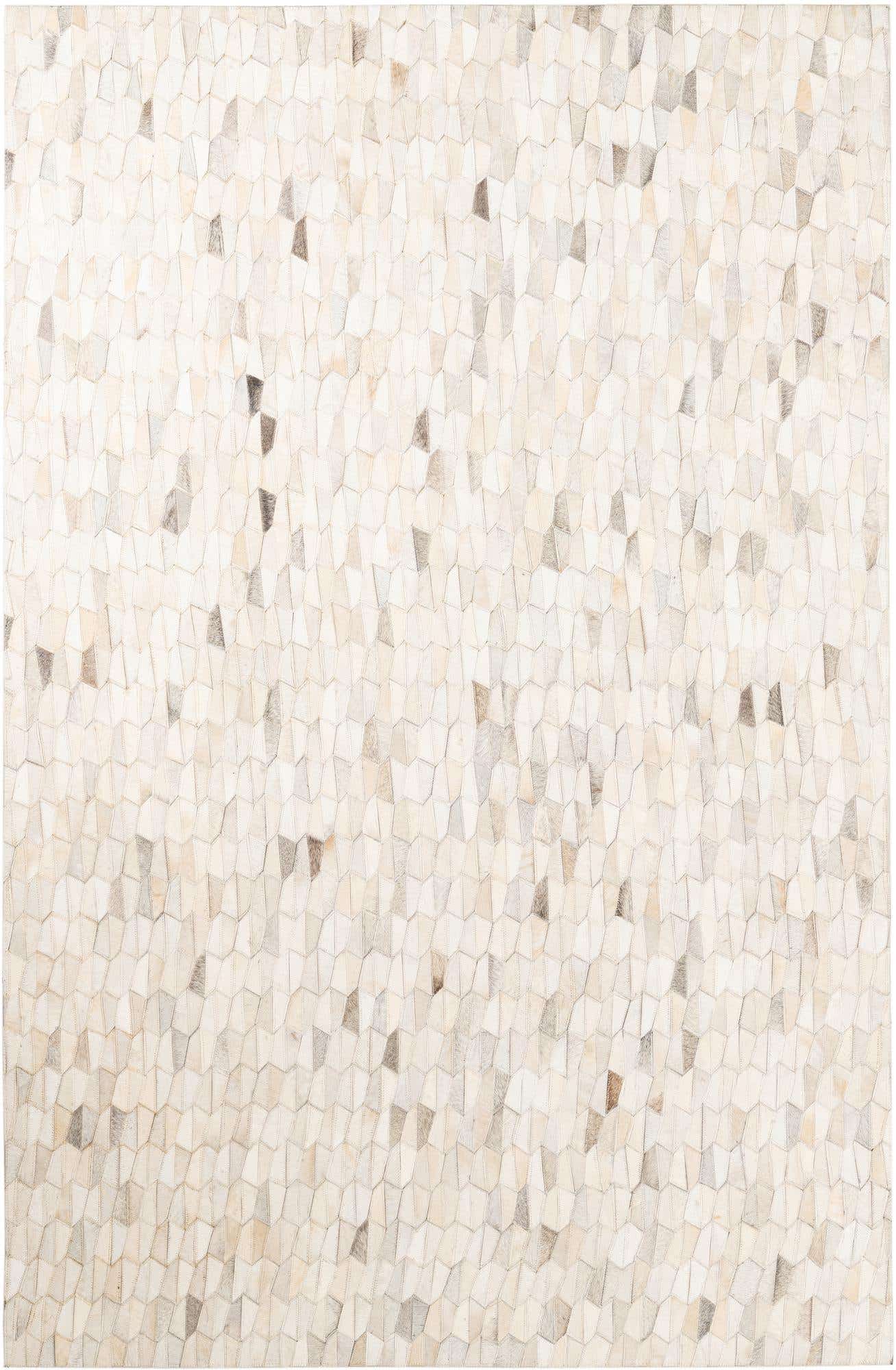 5' 2 x 8' Cowhide Leather Rug