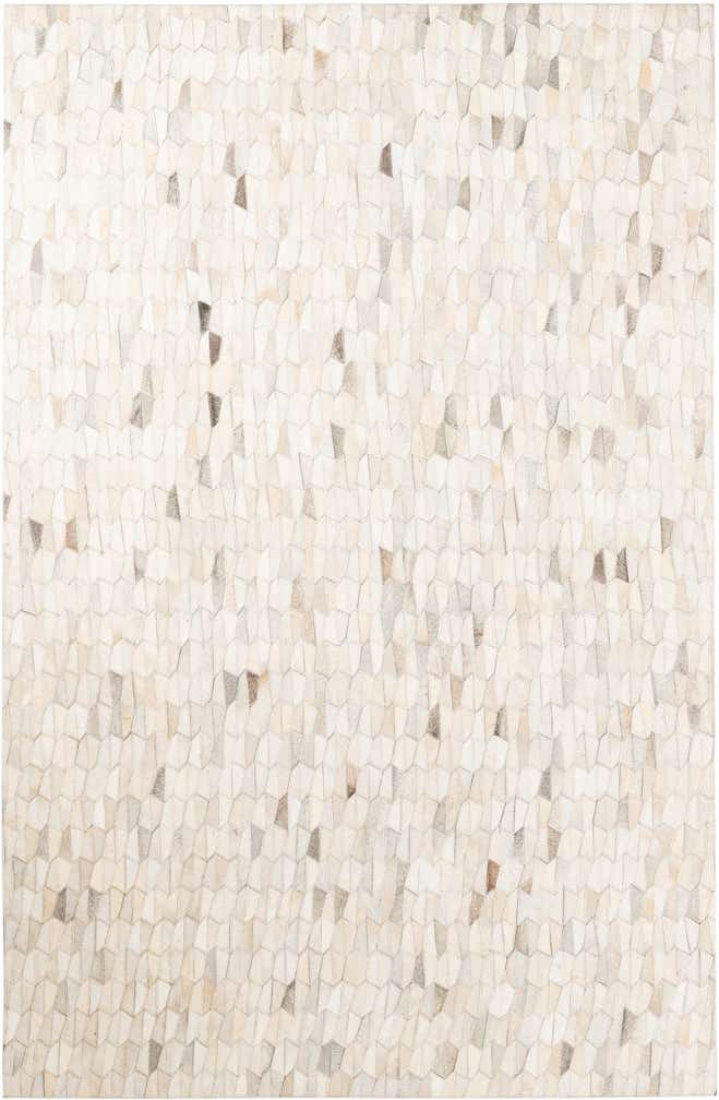 5' 2 x 8' Cowhide Leather Rug