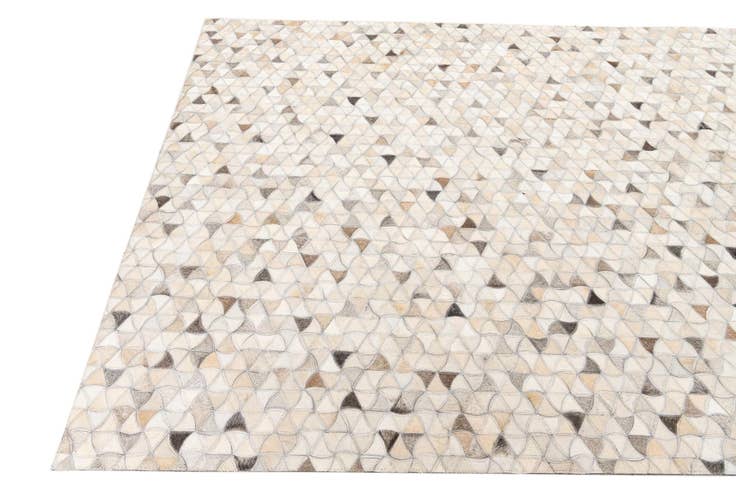 Detail image of 5' 1 x 8' Cowhide Leather Rug