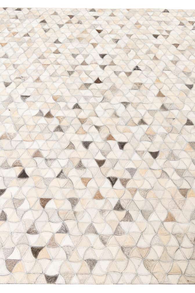 5' 1 x 8' Cowhide Leather Rug