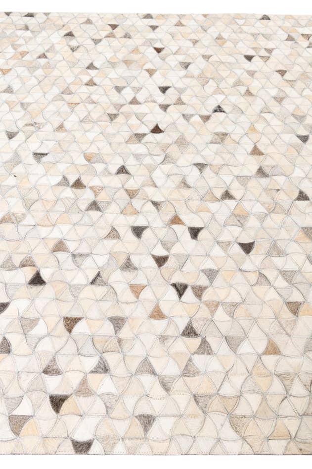 Detail image of 5' 1 x 8' Cowhide Leather Rug