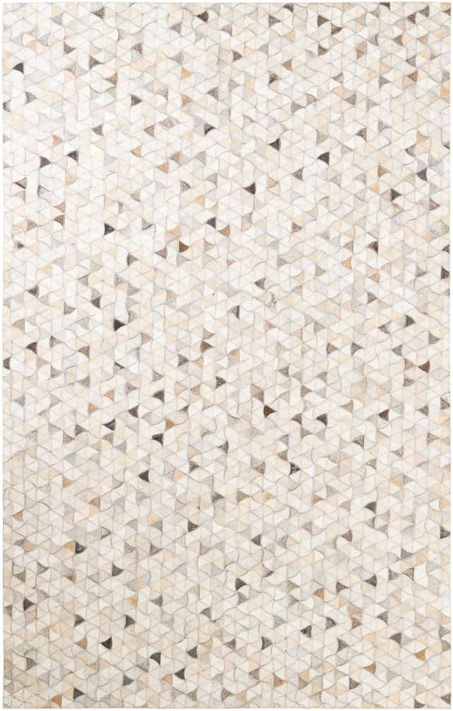 5' 1 x 8' Cowhide Leather Rug