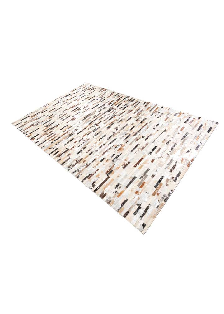 5' 1 x 8' Cowhide Leather Rug