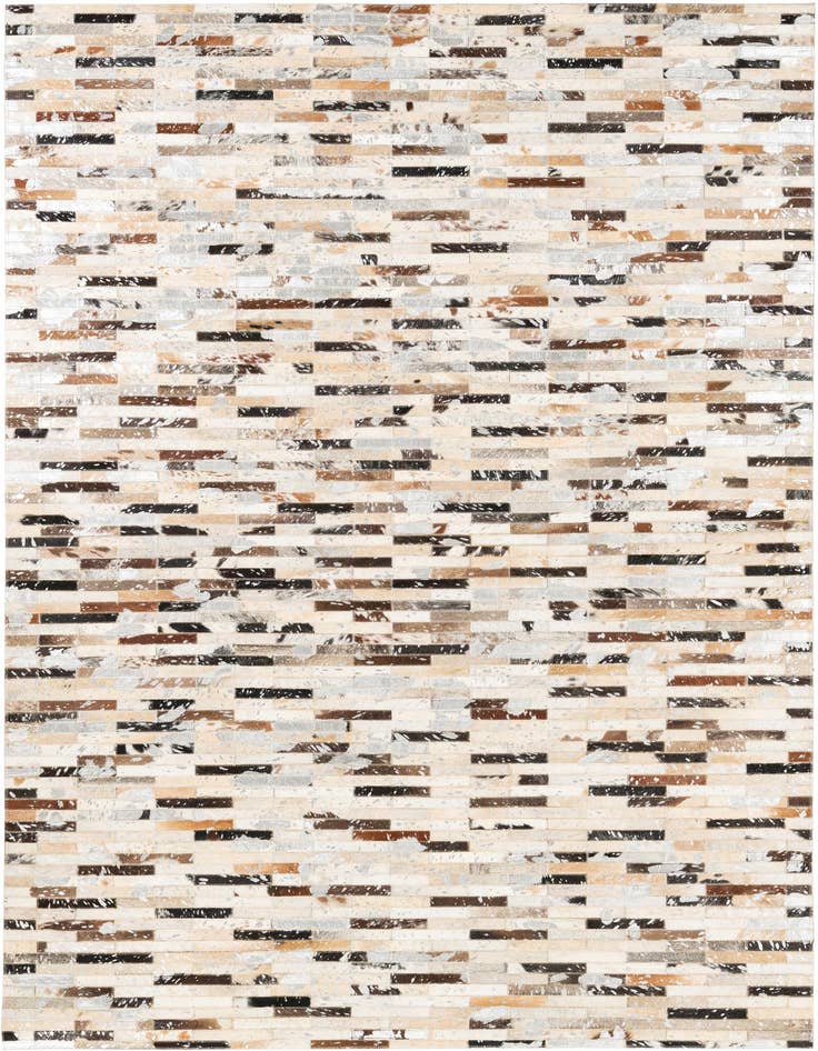 Detail image of 5' 1 x 8' Cowhide Leather Rug