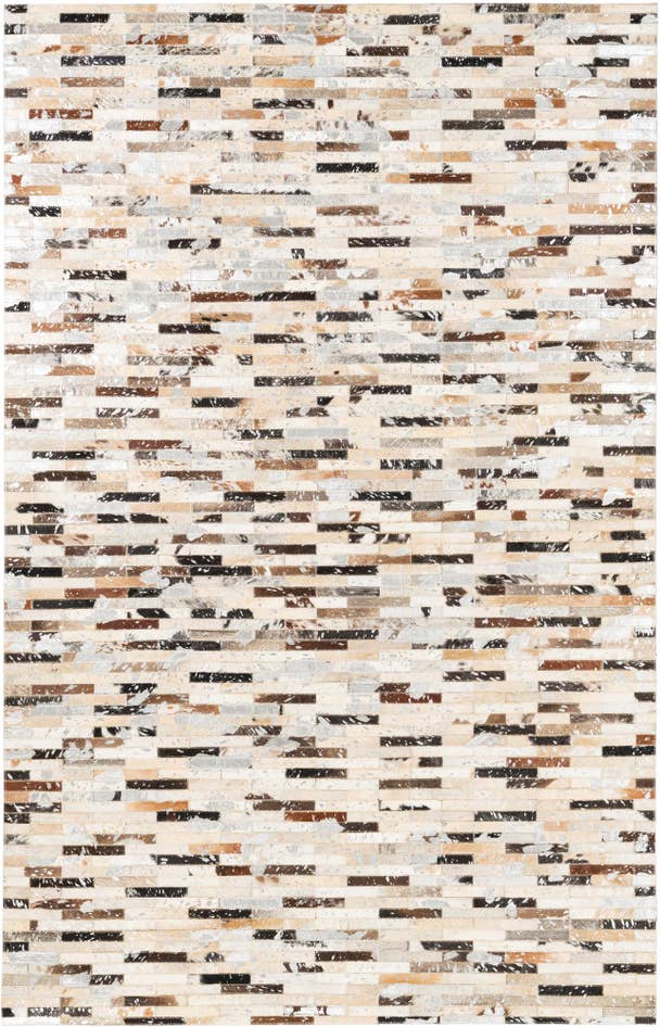 Detail image of 5' 1 x 8' Cowhide Leather Rug