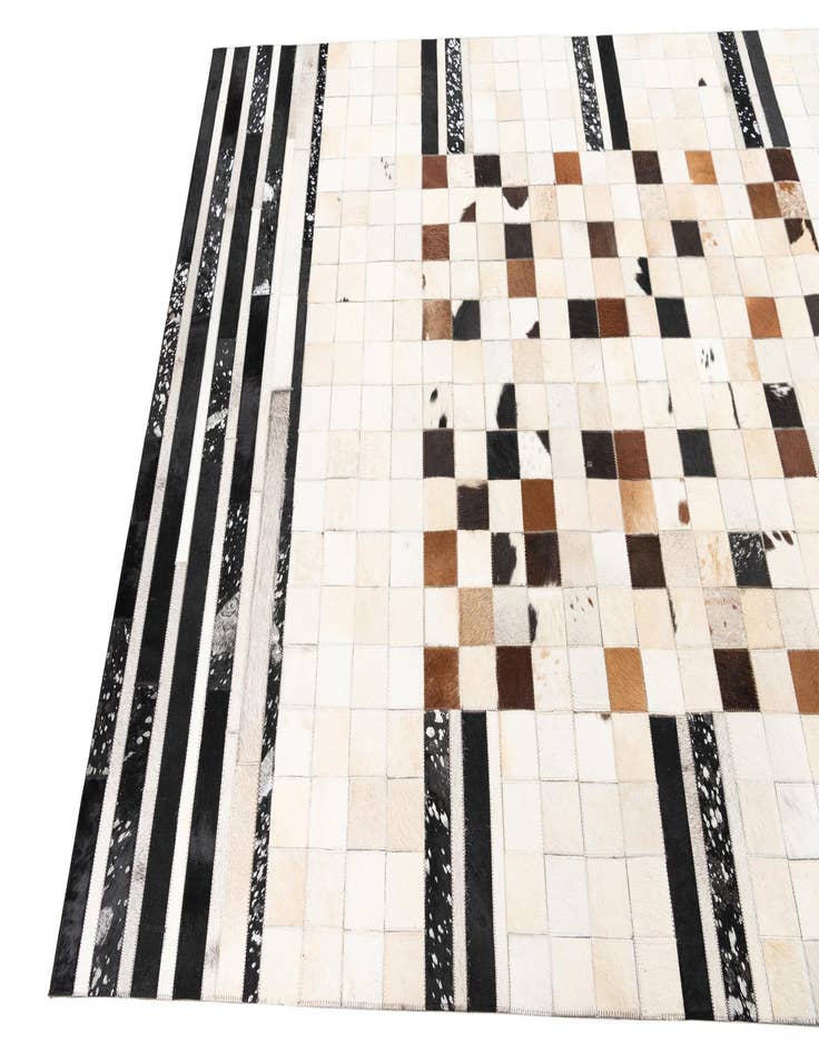 Detail image of 5' x 8' 1 Cowhide Leather Rug