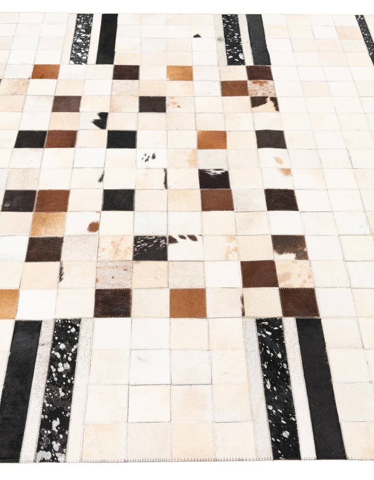 Detail image of 5' x 8' 1 Cowhide Leather Rug