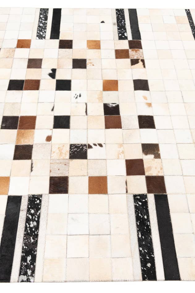 Detail image of 5' x 8' 1 Cowhide Leather Rug