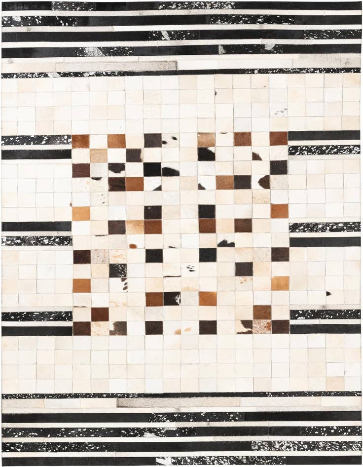 Detail image of 5' x 8' 1 Cowhide Leather Rug
