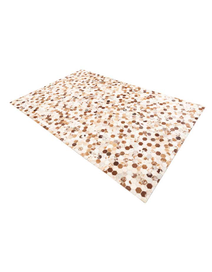 5' x 8' Cowhide Leather Rug