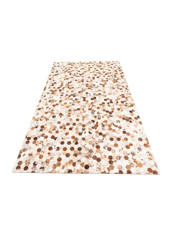 5' x 8' Cowhide Leather Rug