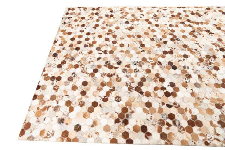 5' x 8' Cowhide Leather Rug