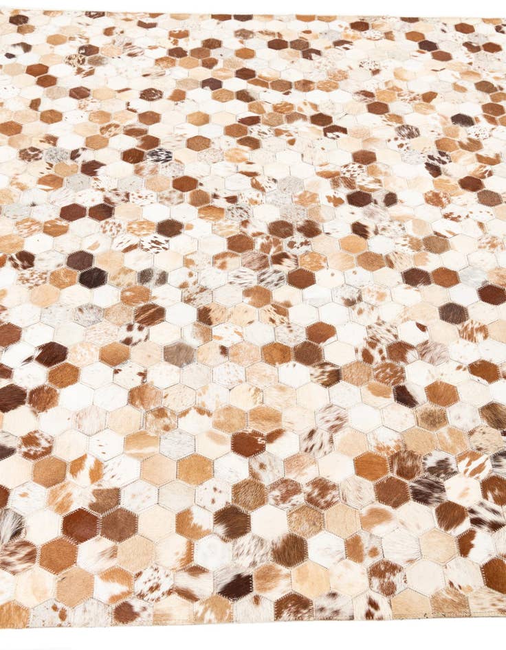 Detail image of 5' x 8' Cowhide Leather Rug
