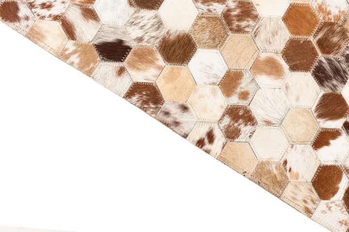 5' x 8' Cowhide Leather Rug