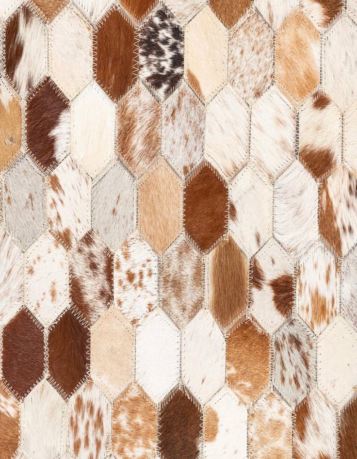 Detail image of 5' x 8' Cowhide Leather Rug