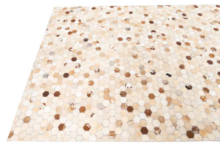 5' x 8' 1 Cowhide Leather Rug