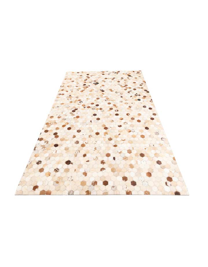 5' x 8' 1 Cowhide Leather Rug
