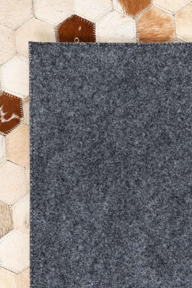 5' x 8' 1 Cowhide Leather Rug