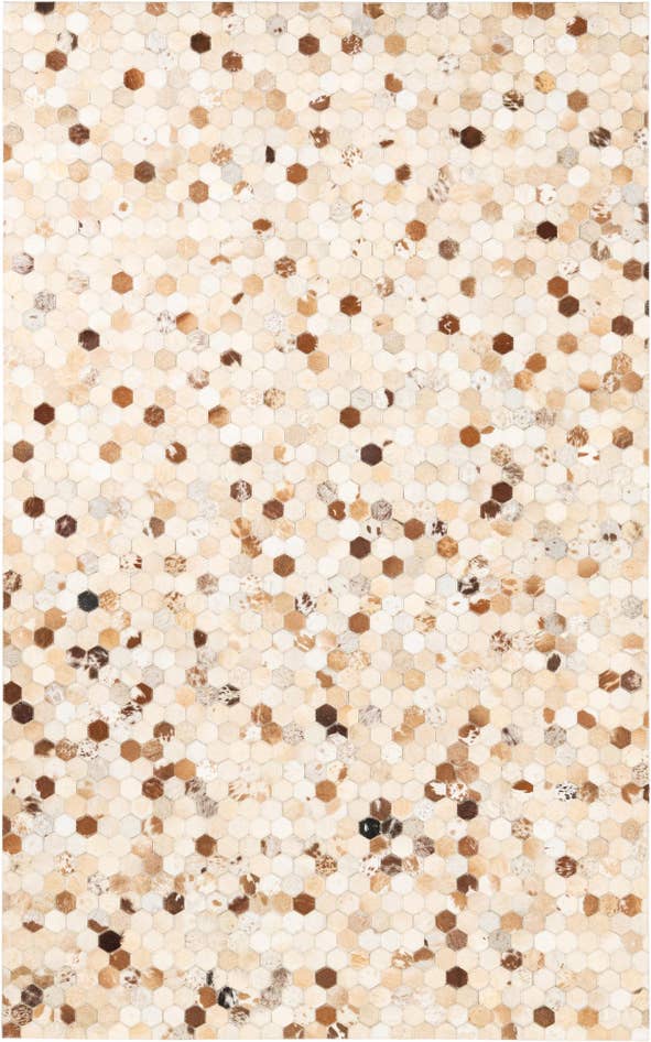 Detail image of 5' x 8' 1 Cowhide Leather Rug