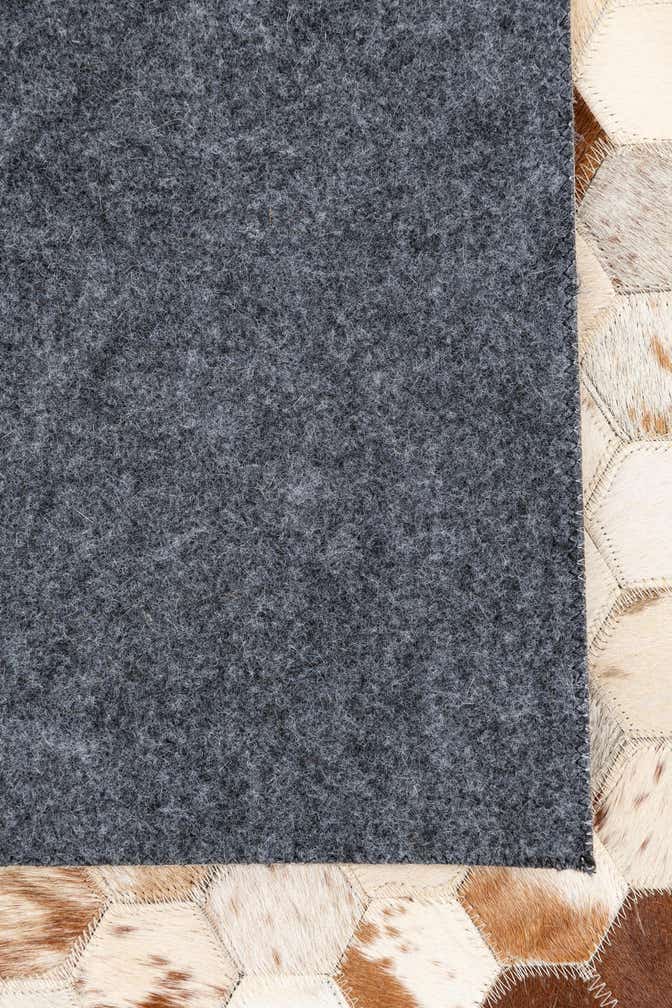 5' 2 x 8' Cowhide Leather Rug