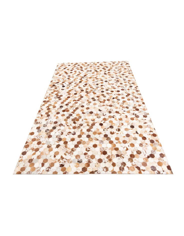 Detail image of 5' 1 x 8' Cowhide Leather Rug