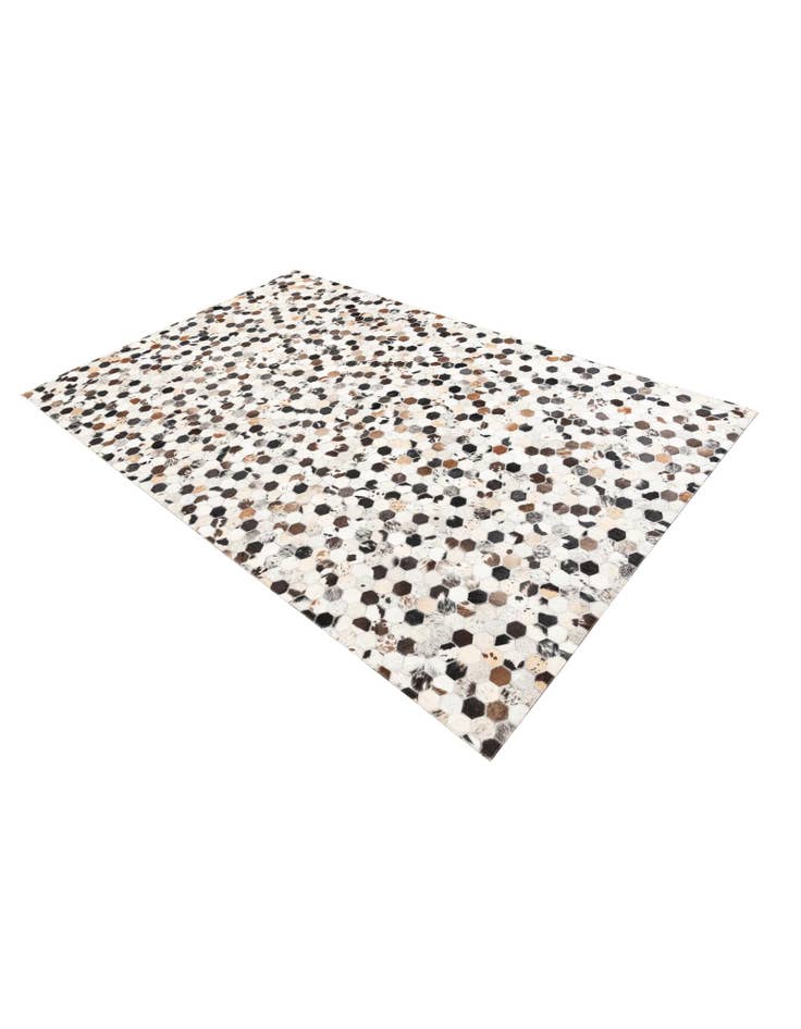 Detail image of 5' 1 x 8' Cowhide Leather Rug