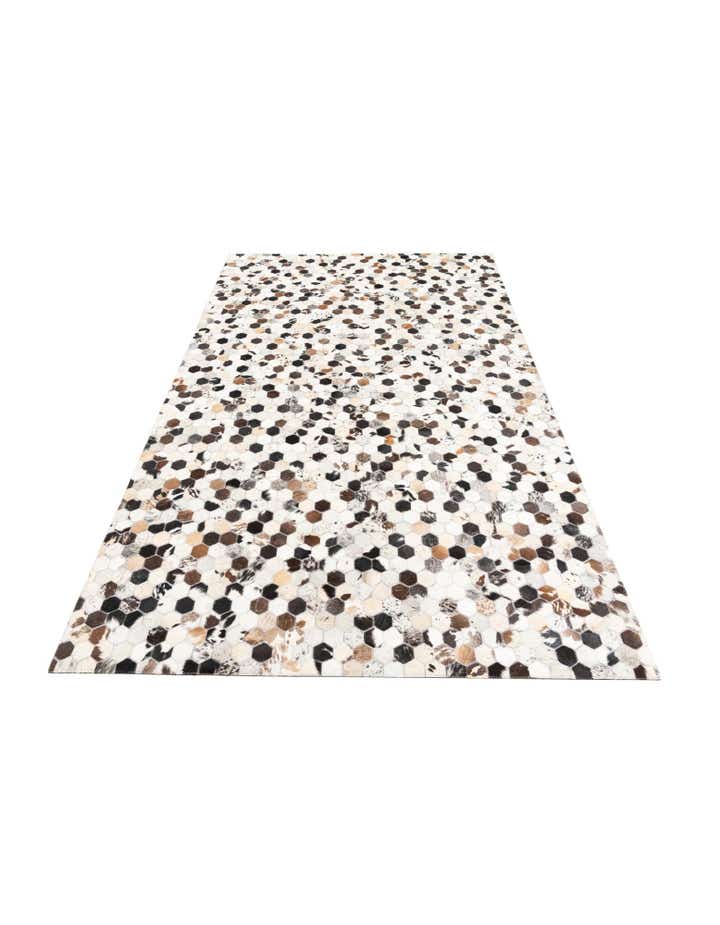 5' x 8' 1 Cowhide Leather Rug