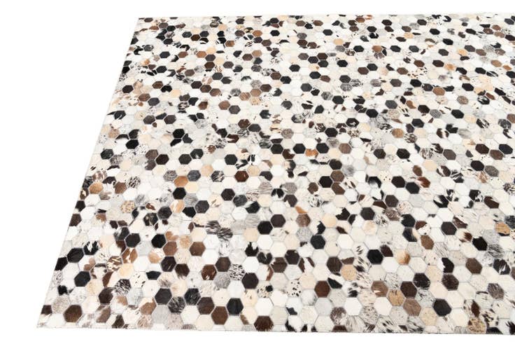 Detail image of 5' x 8' 1 Cowhide Leather Rug