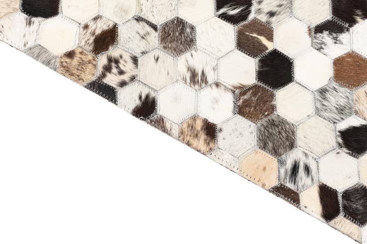 Detail image of 5' x 8' 1 Cowhide Leather Rug