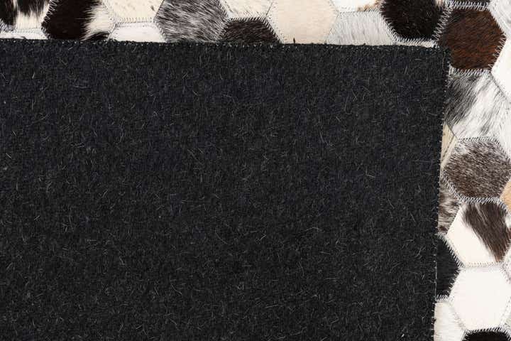 5' x 8' 1 Cowhide Leather Rug