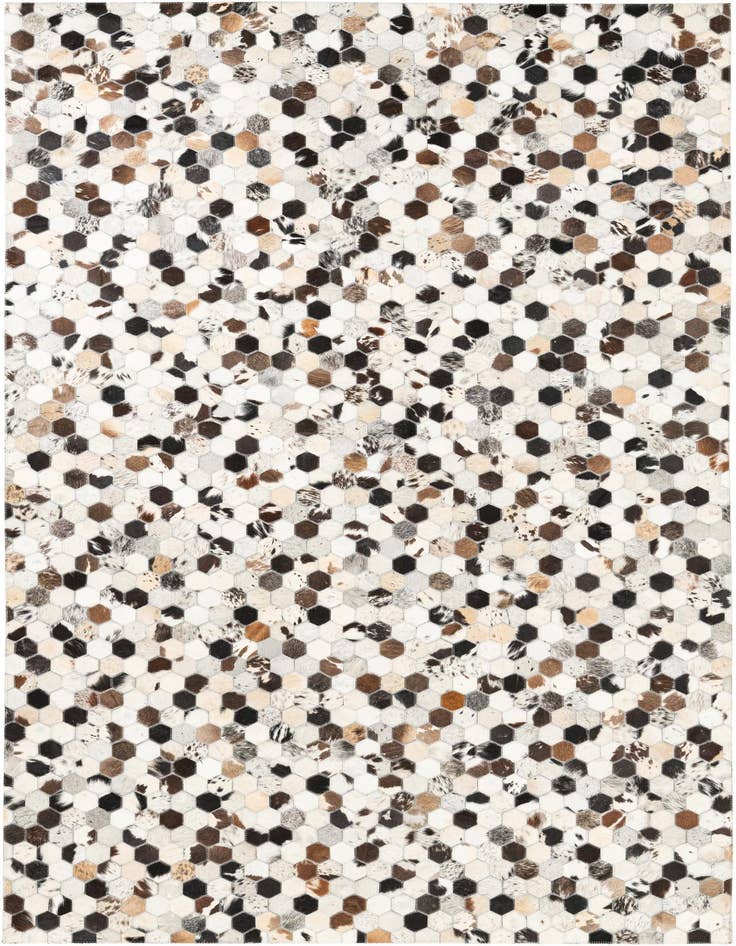 Detail image of 5' x 8' 1 Cowhide Leather Rug