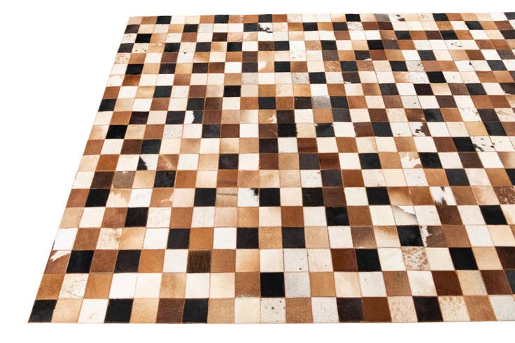 Detail image of 5' x 8' 1 Cowhide Leather Rug