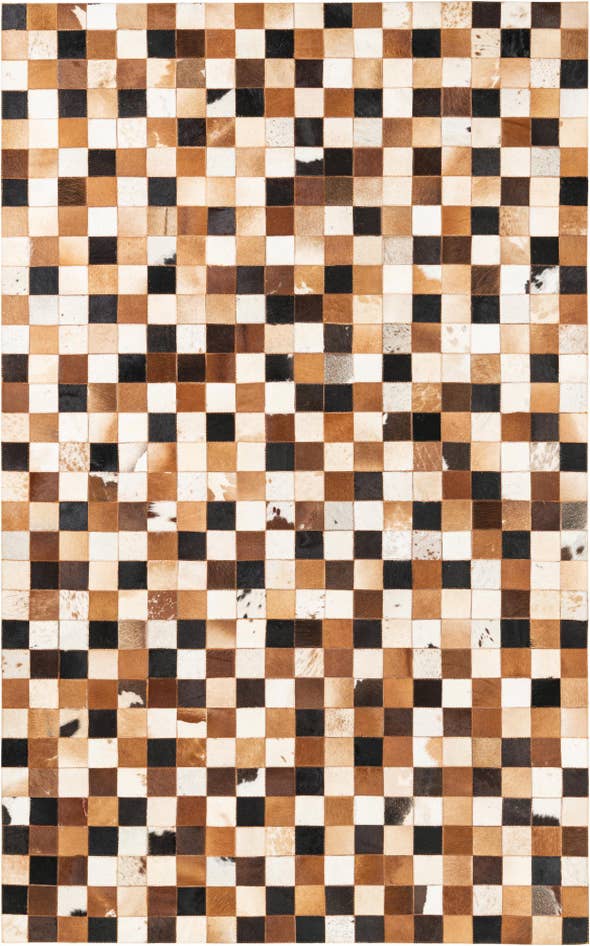 Detail image of 5' x 8' 1 Cowhide Leather Rug