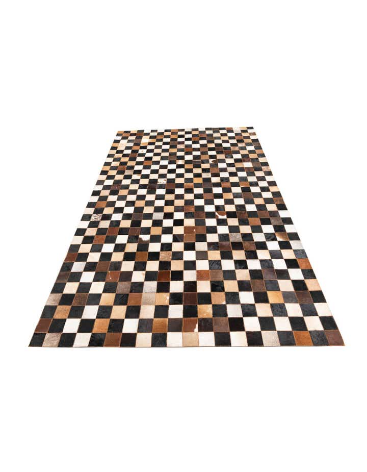 5' x 8' Cowhide Leather Rug