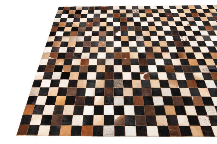 5' x 8' Cowhide Leather Rug