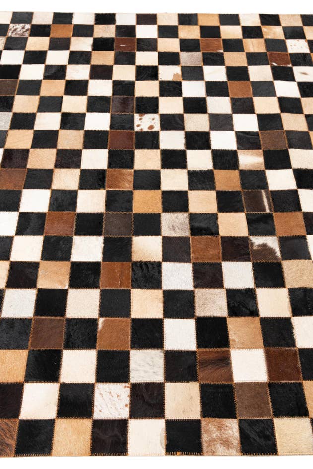 Detail image of 5' x 8' Cowhide Leather Rug