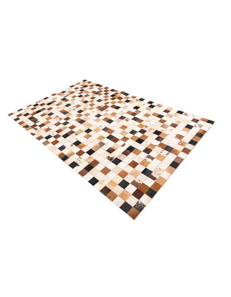 Detail image of 5' 1 x 8' 1 Cowhide Leather Rug