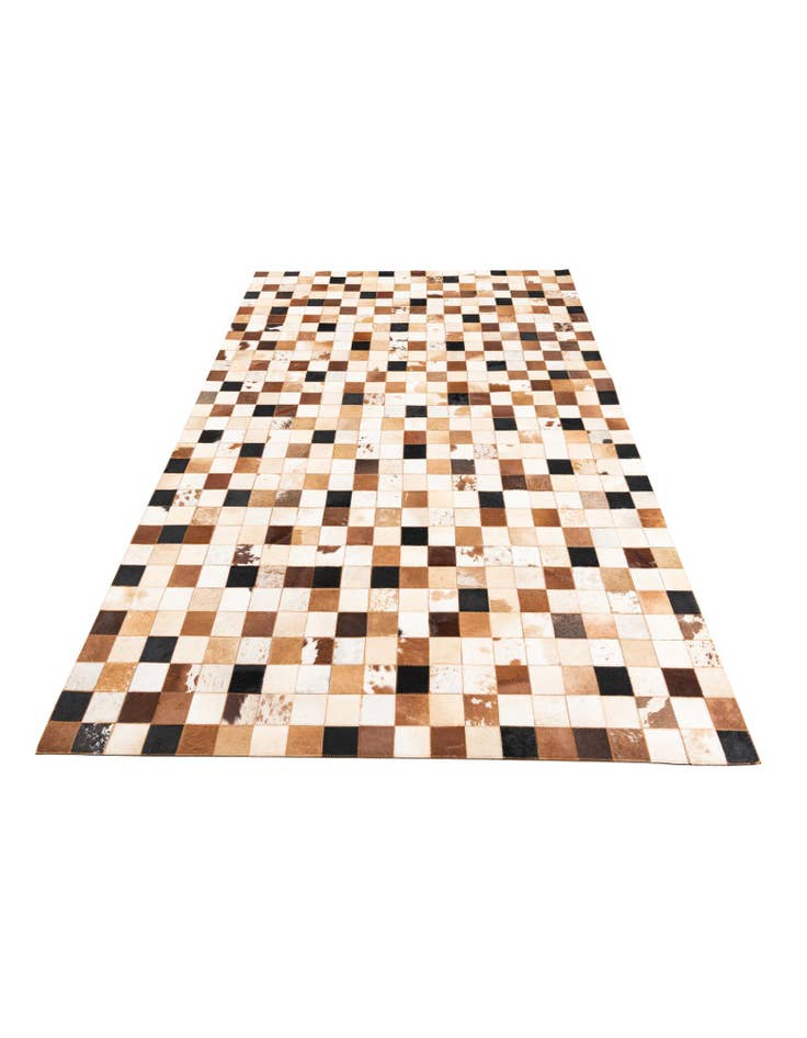 Detail image of 5' 1 x 8' 1 Cowhide Leather Rug
