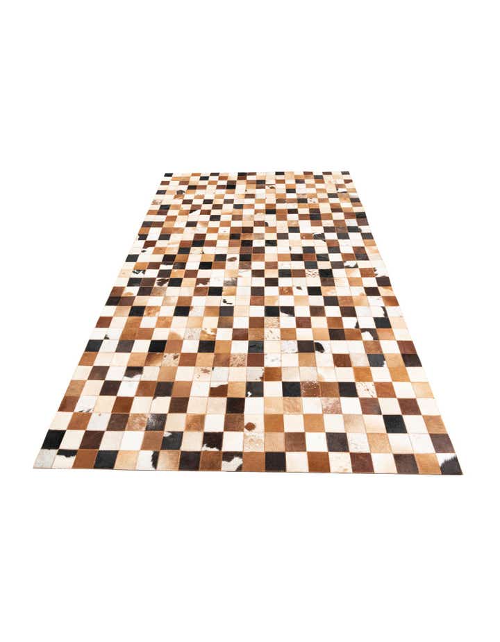 5' x 8' Cowhide Leather Rug