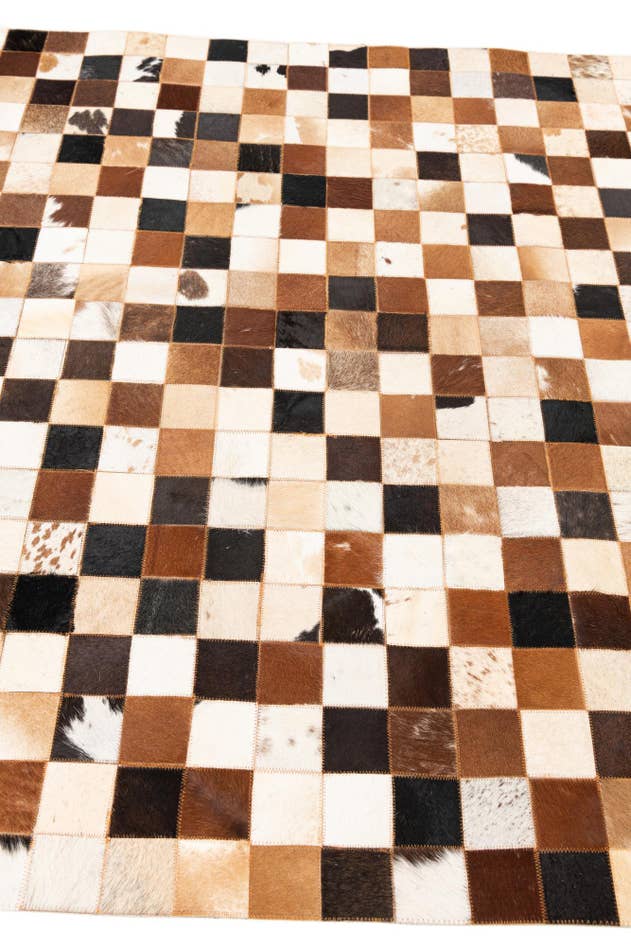 Detail image of 5' x 8' Cowhide Leather Rug