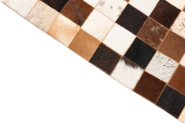 Detail image of 5' x 8' Cowhide Leather Rug
