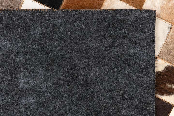 5' x 8' Cowhide Leather Rug