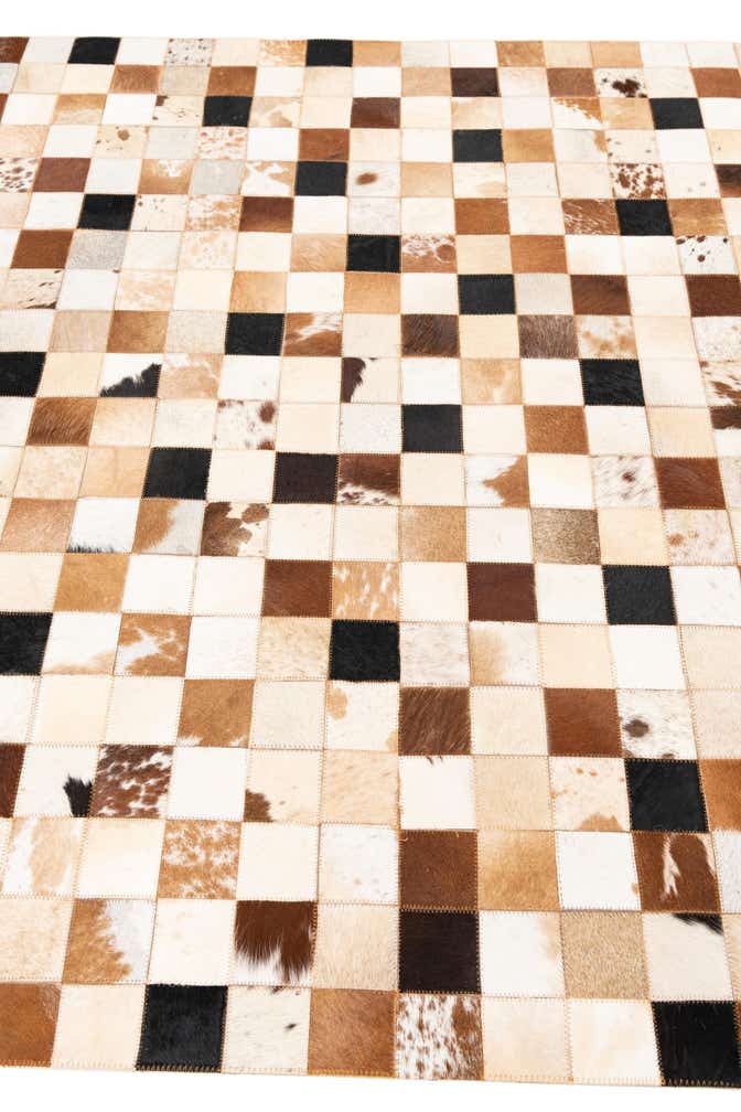 5' x 8' Cowhide Leather Rug